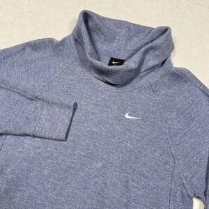Nike Sweater Womens Medium Blue Cowl‎ Neck DA1462-482 Long Sleeve Pullover Top